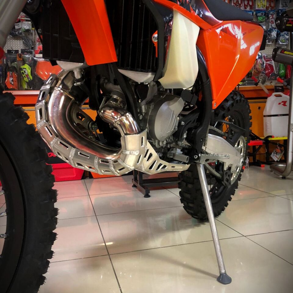 Baffled Plate with Pipe Protection for KTM150 EXC 2020-2023