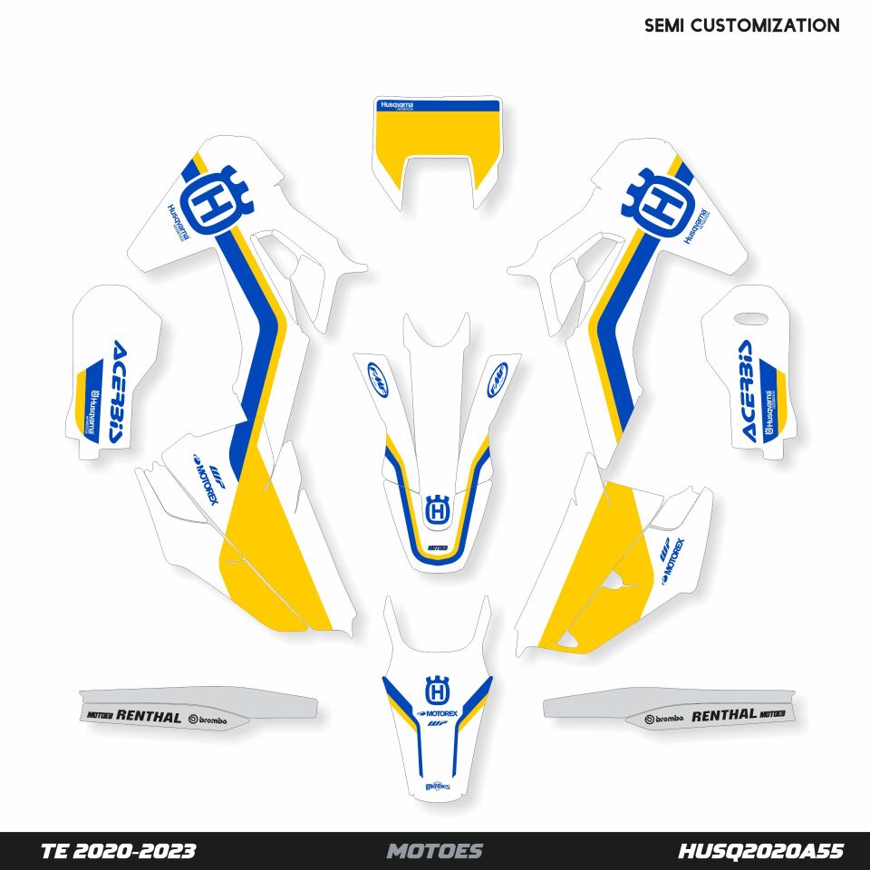 Husqvarna Modelleri için Grafik Kiti 701 SM 2016-2023 - Standart Parlaklık