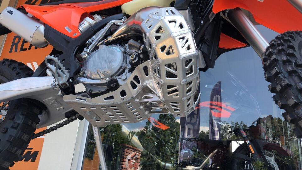 Husqvarna TE 150 2020-2023 için Boru Korumalı MOTOES Darbe Plakası