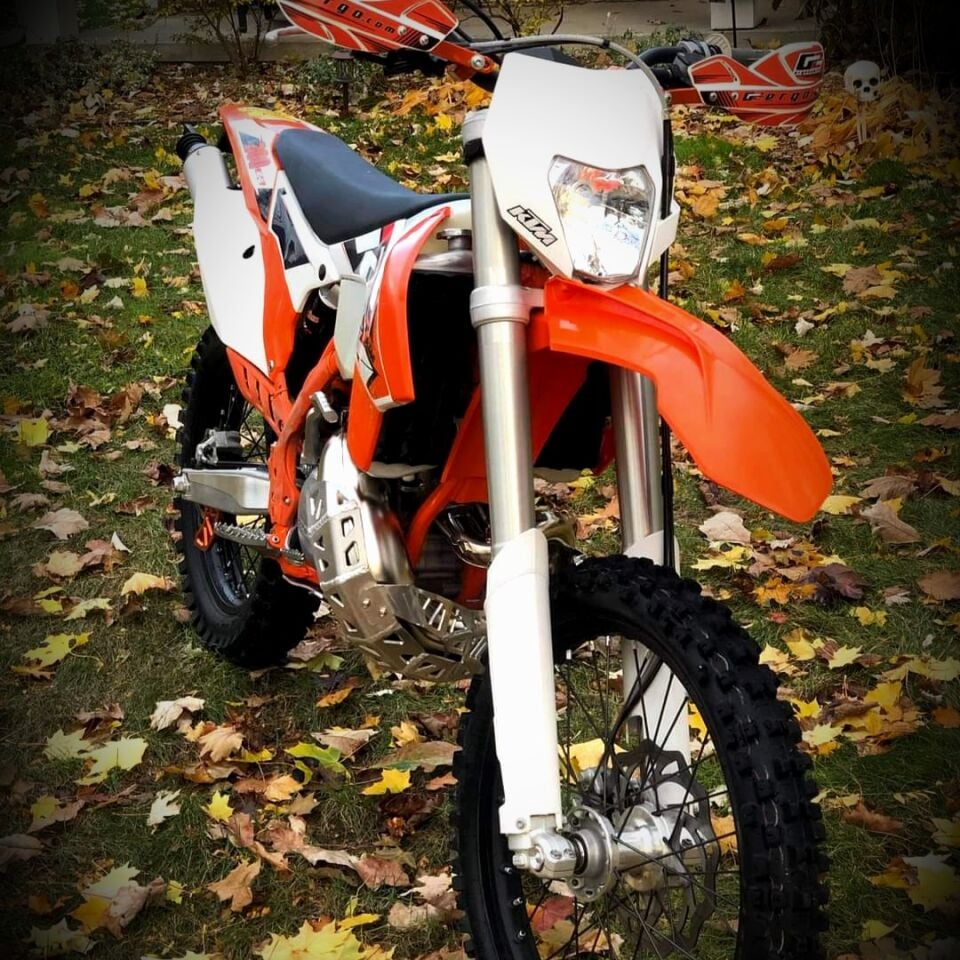 KTM, HUSQVARNA TE 250/300 2T 2014-2016 için Karter ve Salyangoz Koruma