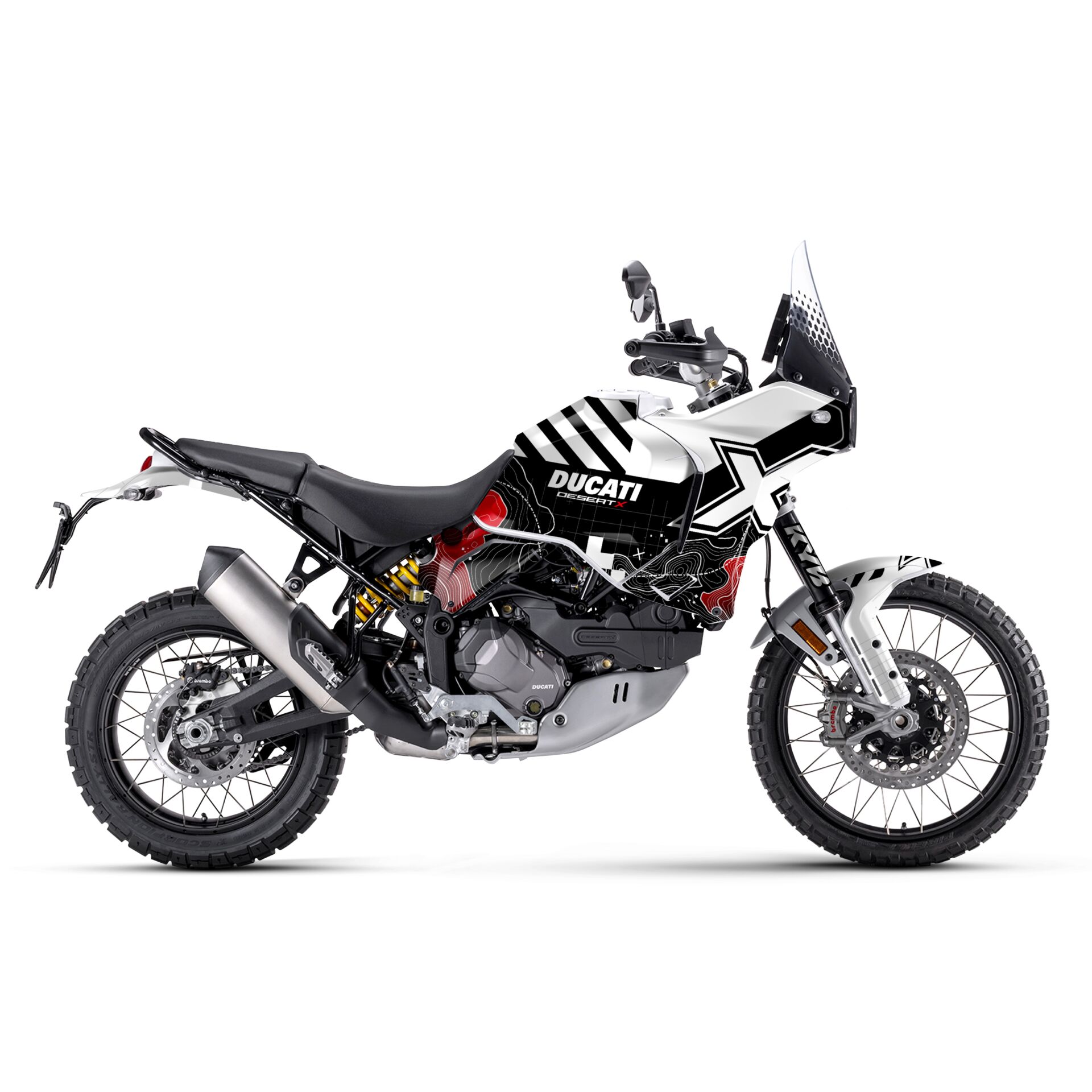 DUCATI DESERT X'E UYGUN GRAFİK KİT Standart - Parlak