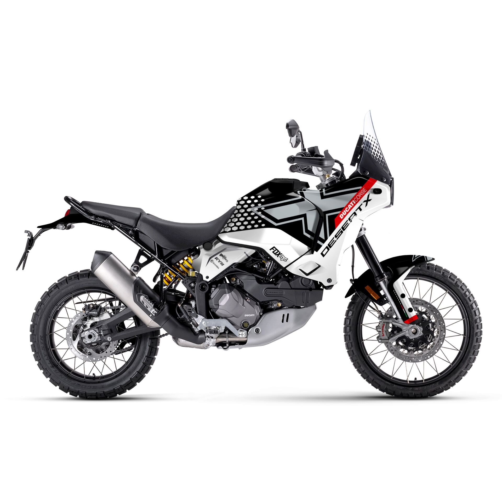 DUCATI DESERT X'E UYGUN GRAFİK KİT Standart - Mat