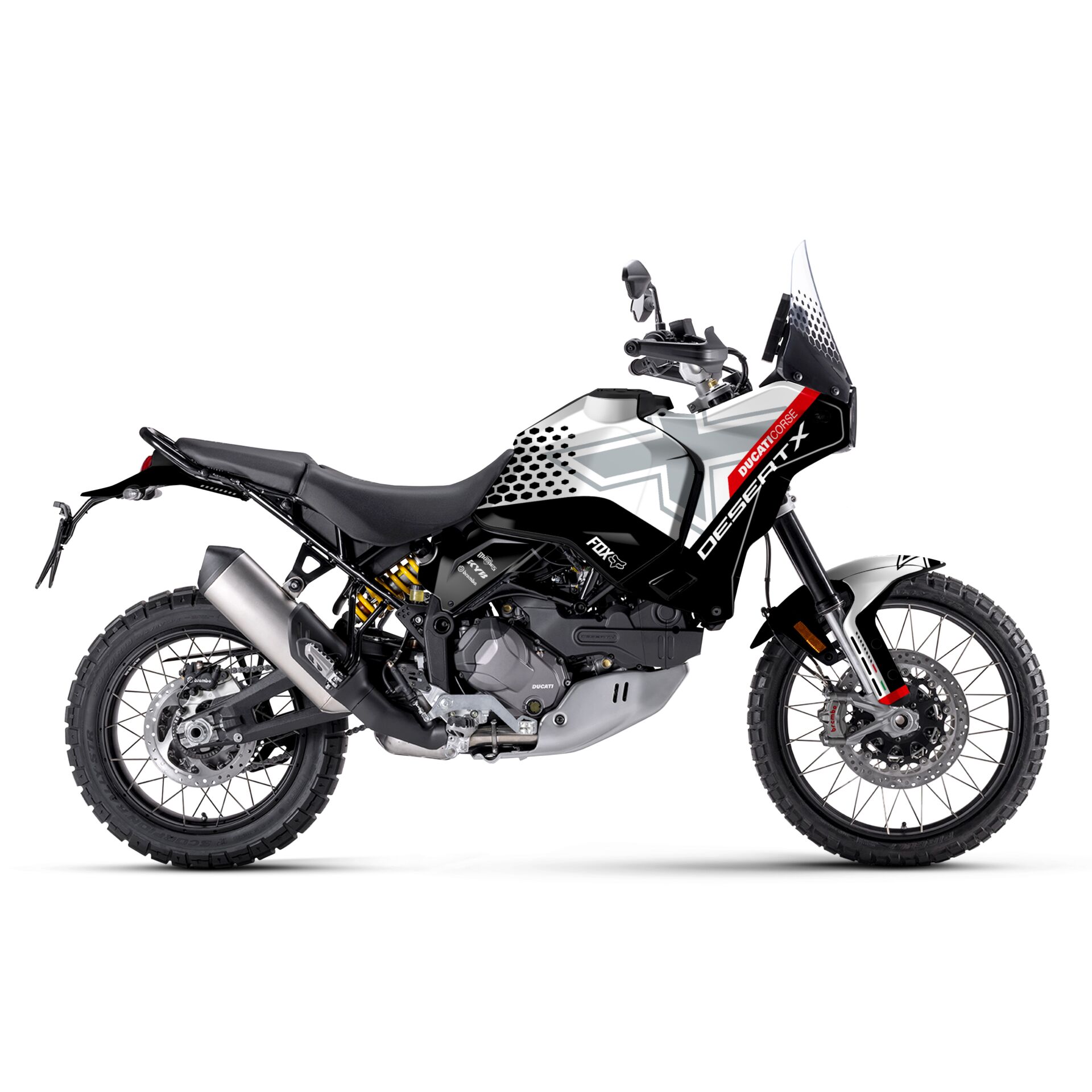 DUCATI DESERT X'E UYGUN GRAFİK KİT Standart - Parlak