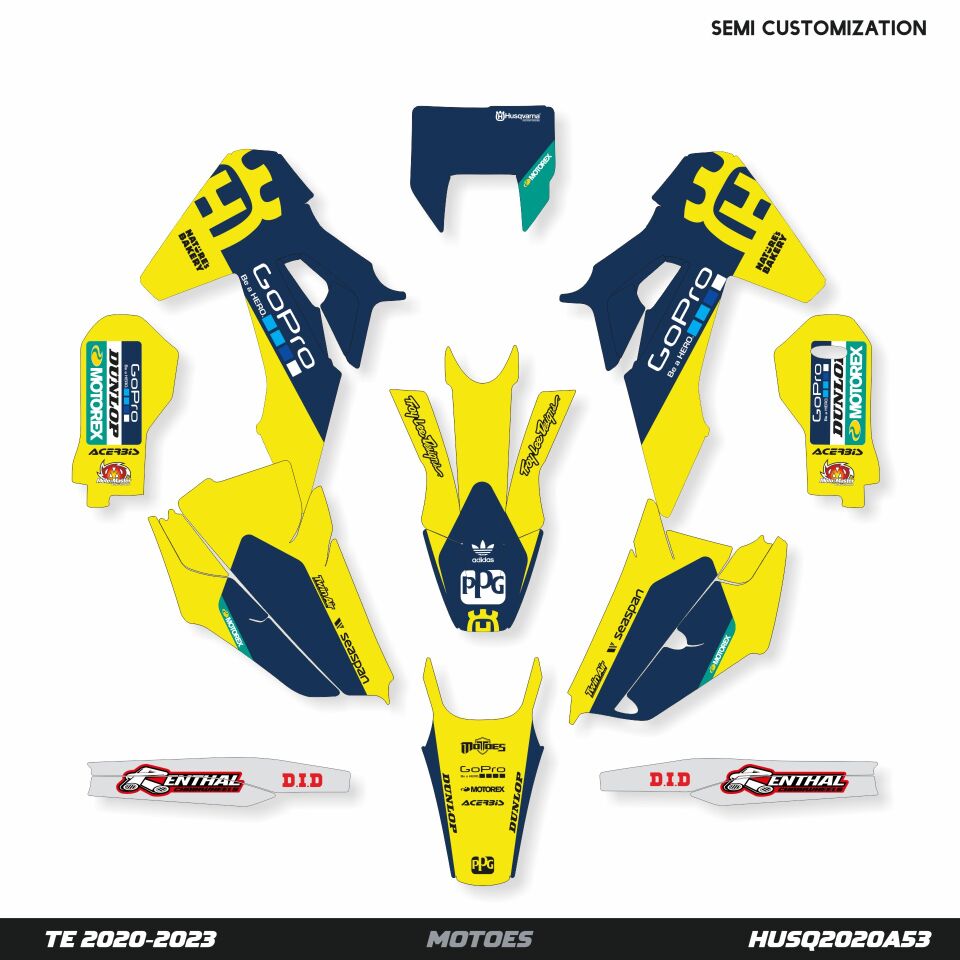 Husqvarna Modelleri için Grafik Kiti TC85 2025 - Standart Mat