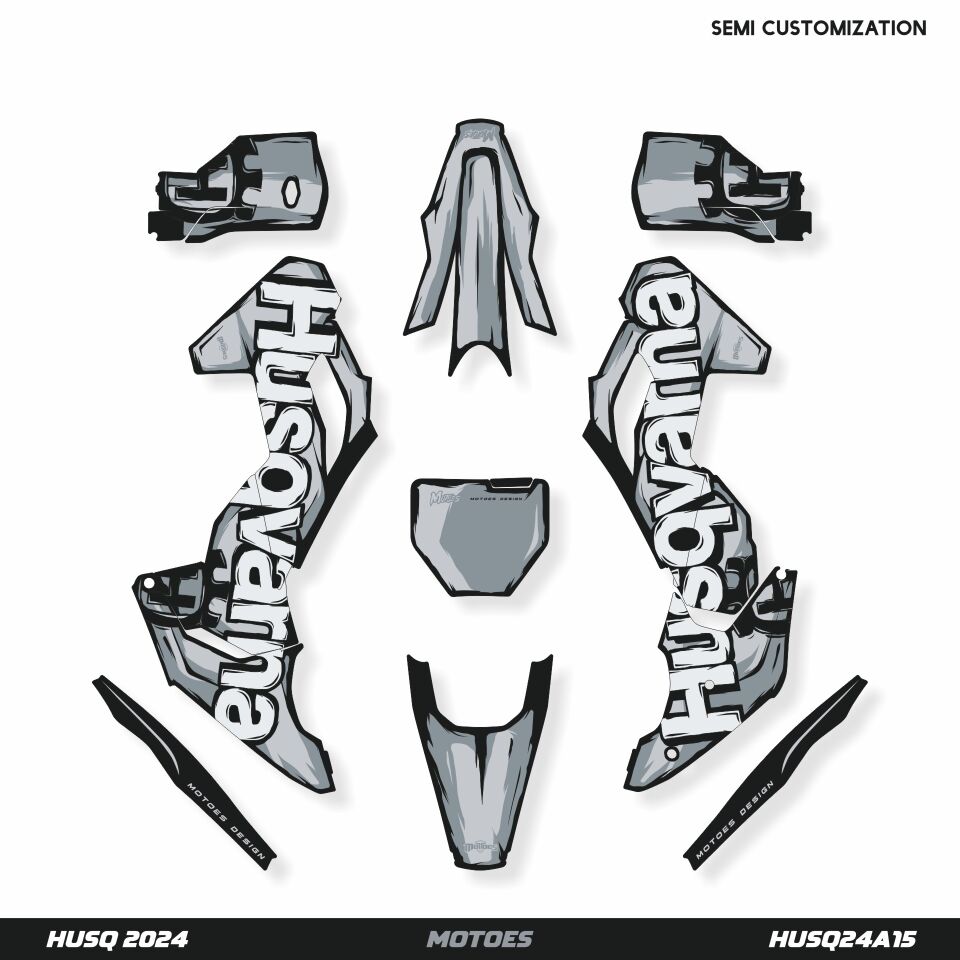 Husqvarna Modelleri için Grafik Kiti 901 Norden - Standart Mat - Seçenek 2