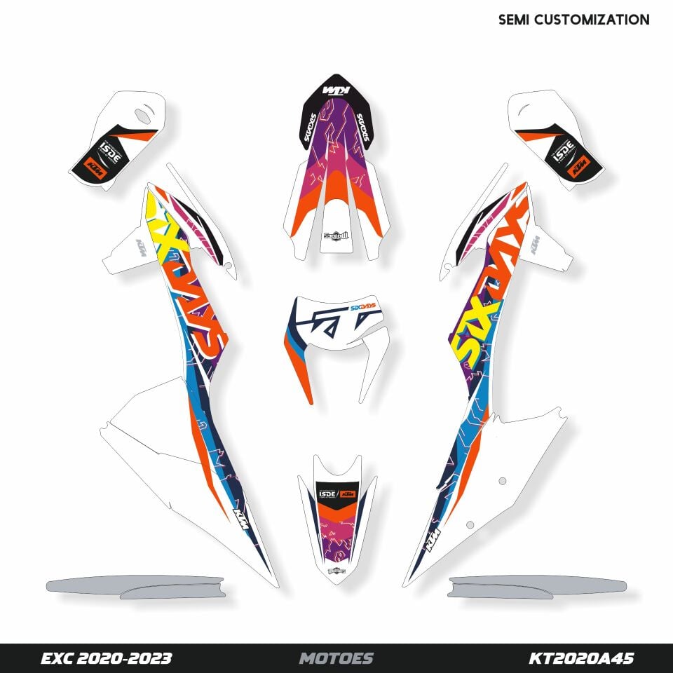 KTM 2020-2023 Model SIX DAYS Hazır Plastik Kaplamalı