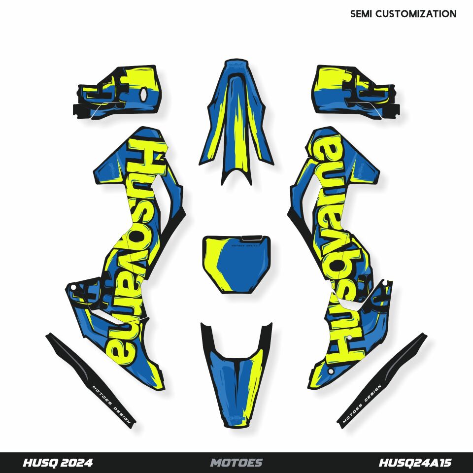 Husqvarna Modelleri için Grafik Kiti TE-FE 2020-2023 - Standart Mat - Seçenek 2