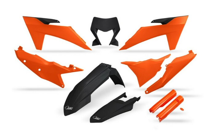 KTM 2024-2025 Modelleri İçin Turuncu/Siyah Plastik Kit