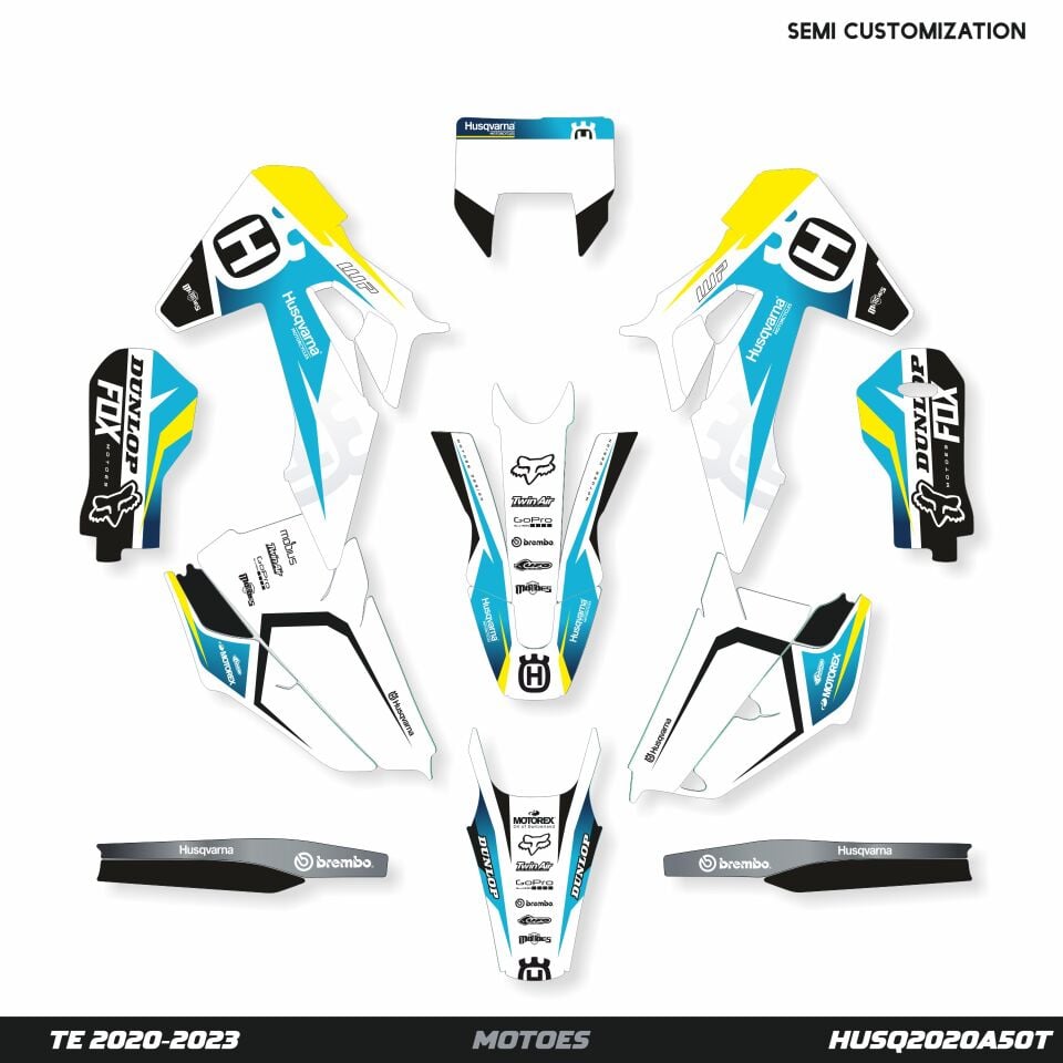 Husqvarna Modelleri için Grafik Kiti TE-FE 2024-2025 - Standart Parlaklık - Seçenek 2