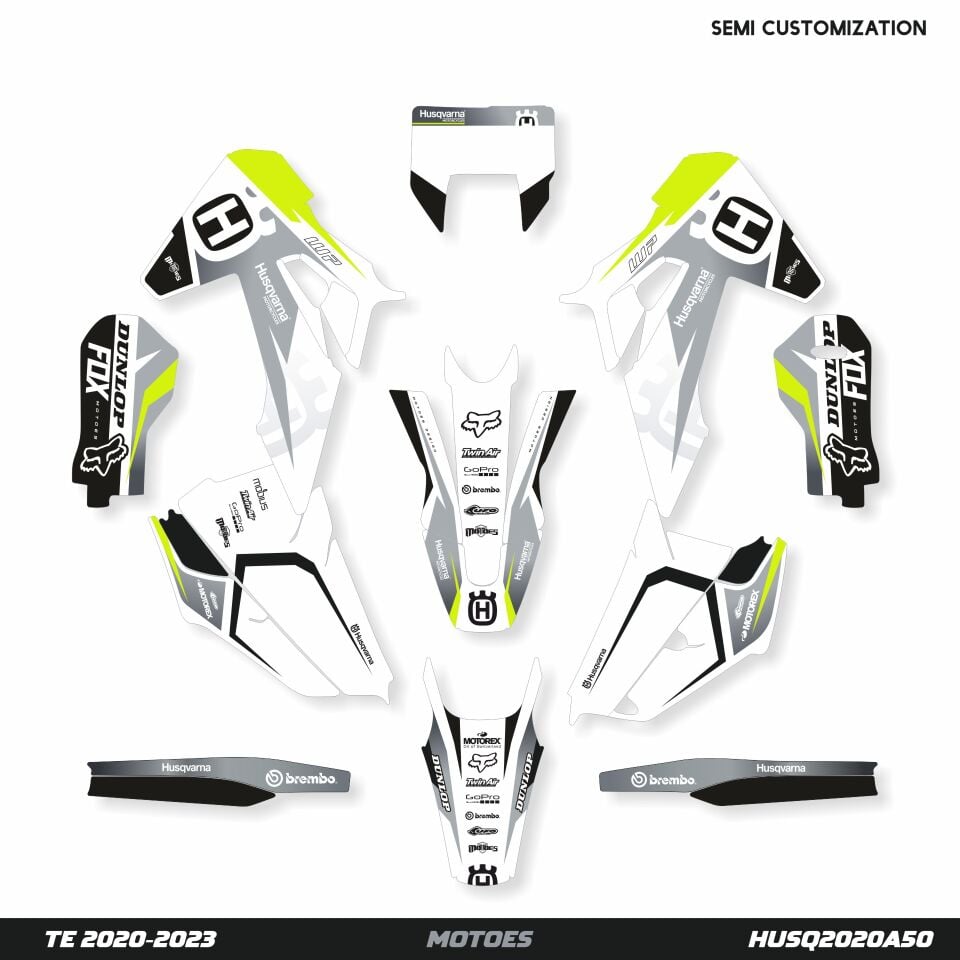 Husqvarna Modelleri için Grafik Kiti TE-FE 2024-2025 - Standart Parlaklık - Seçenek 2