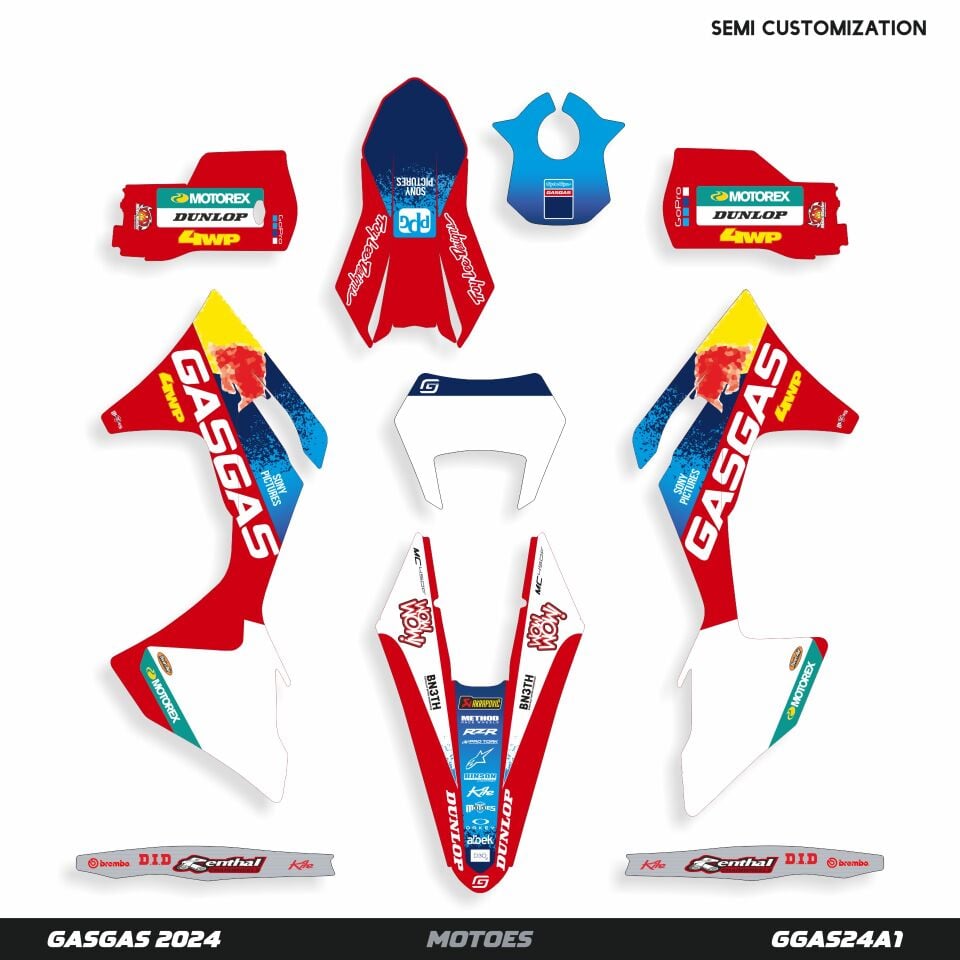 Gasgas Modelleri için Grafik Kiti EC 2010-2011 - Standart Gloss