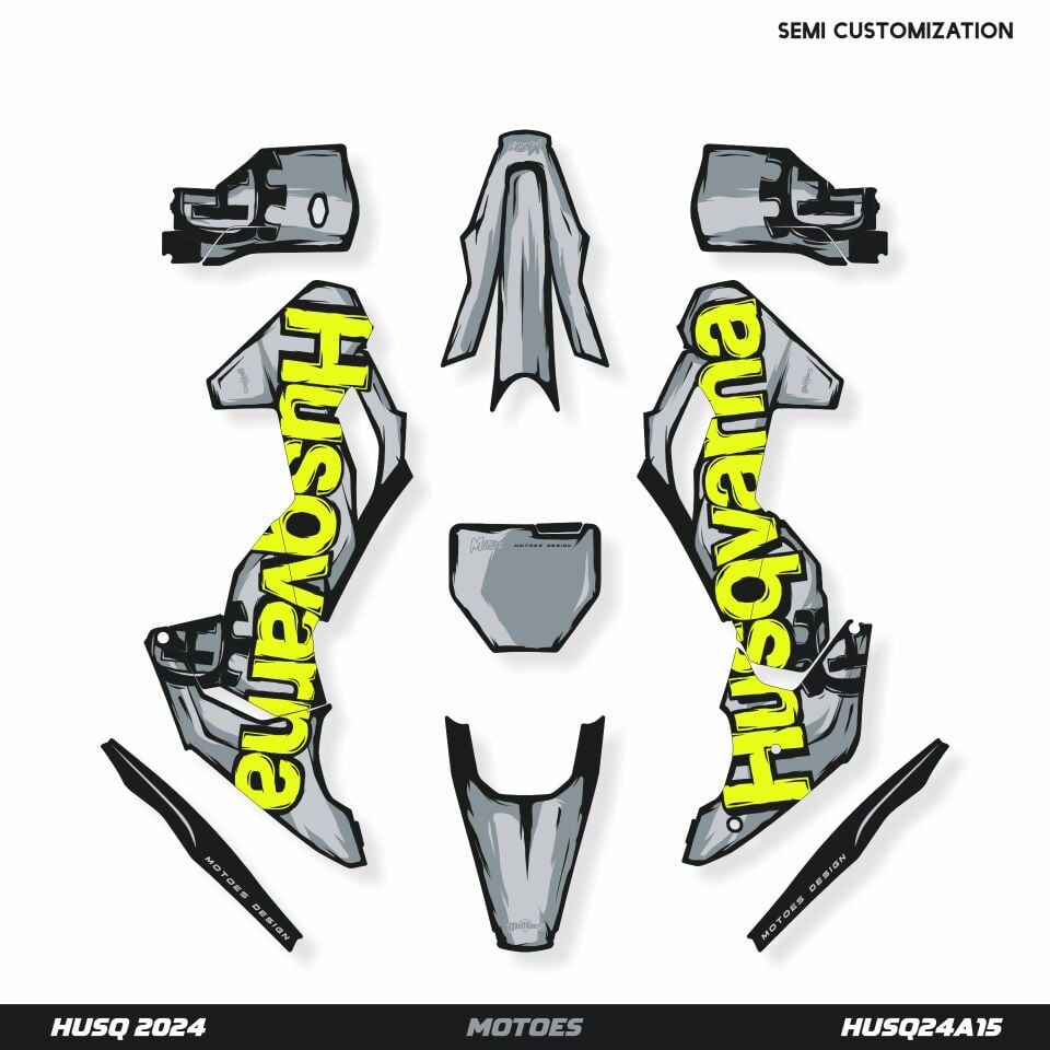 Husqvarna Modelleri için Grafik Kiti TE-FE 2020-2023 - Standart Parlaklık - Seçenek 3