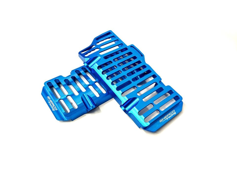 Radiator Guard for Sherco 2025 Models, CNC Machined from Solid Aluminum Sheet.