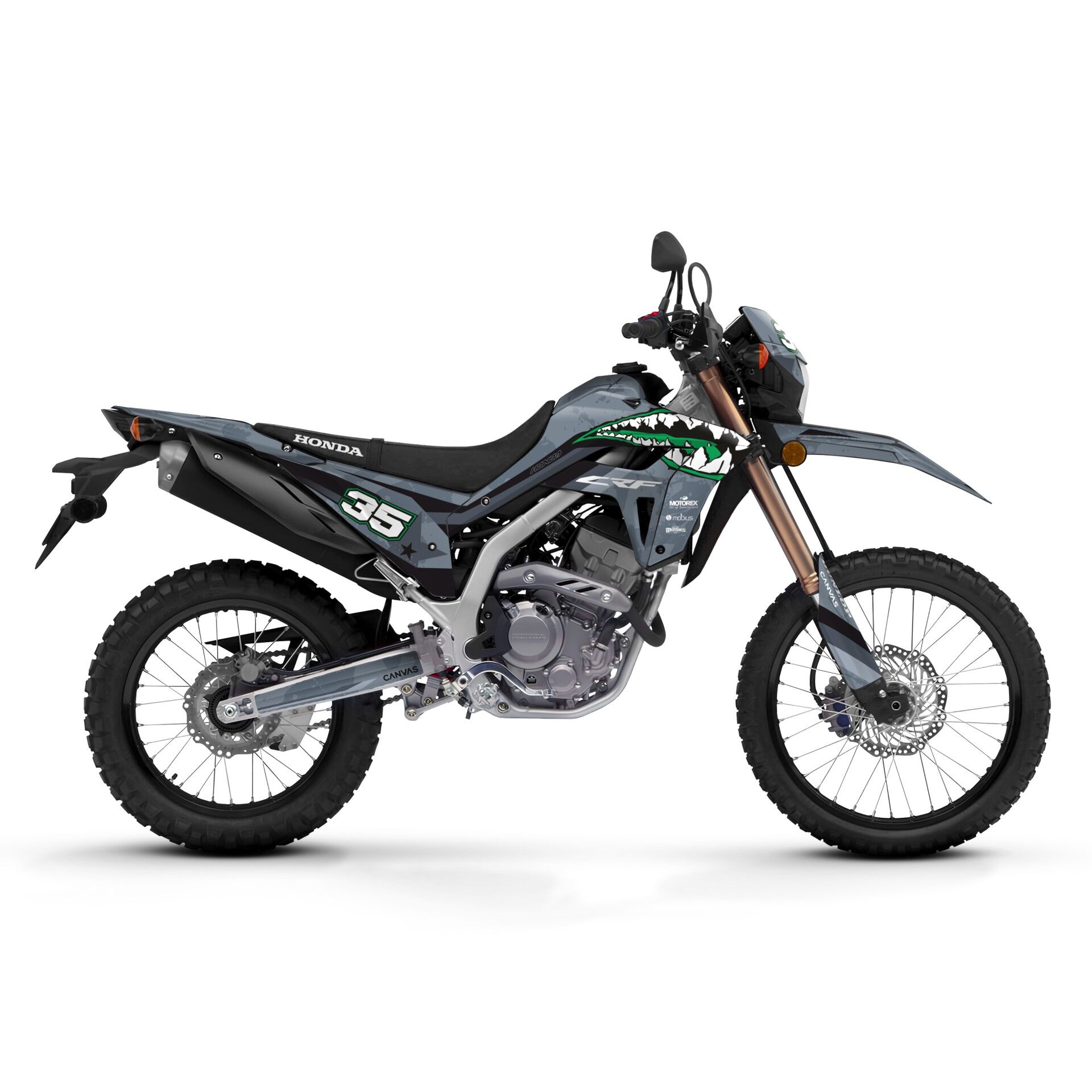 Honda CRF Modelleri için Grafik Seti CRF 450R 2009-2012 - Standart Matte