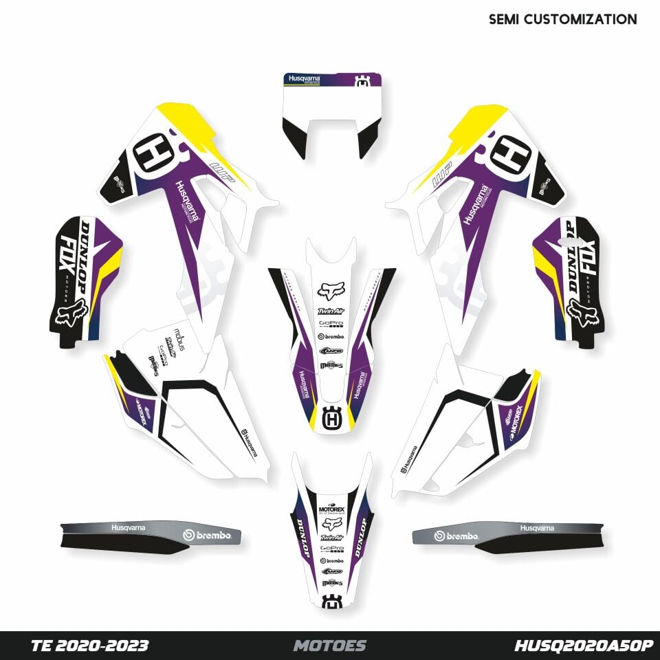 Husqvarna Modelleri için Grafik Kiti TC85 2025 - Standart Mat - Seçenek 4