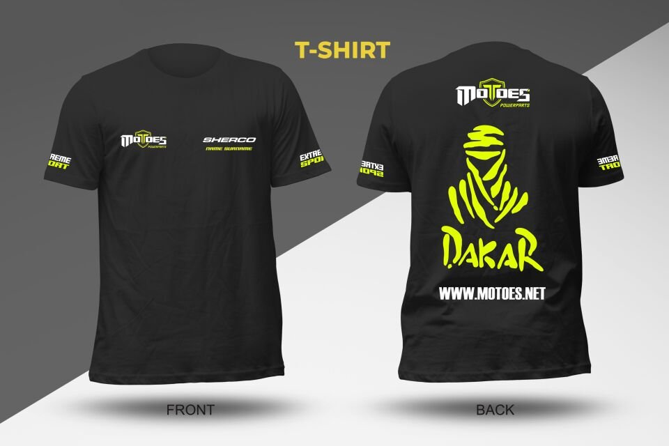 MOTOES T-SHIRT SHERCO X Large - KAFATASI - SARI