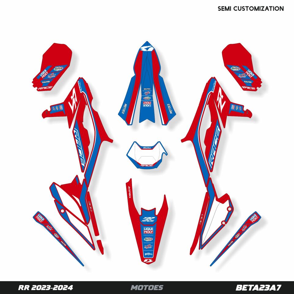 Beta RR Modelleri için Grafik Kiti 2025 RR X-Pro - Standart Parlaklık