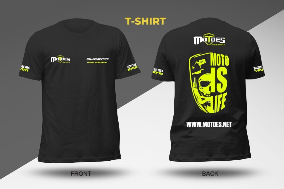 MOTOES T-SHIRT SHERCO X Large - DAKAR - Turuncu