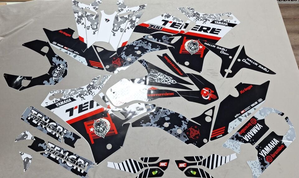 TENERE 700 (2019–2024) Uyumlu Sticker Seti – Outlet