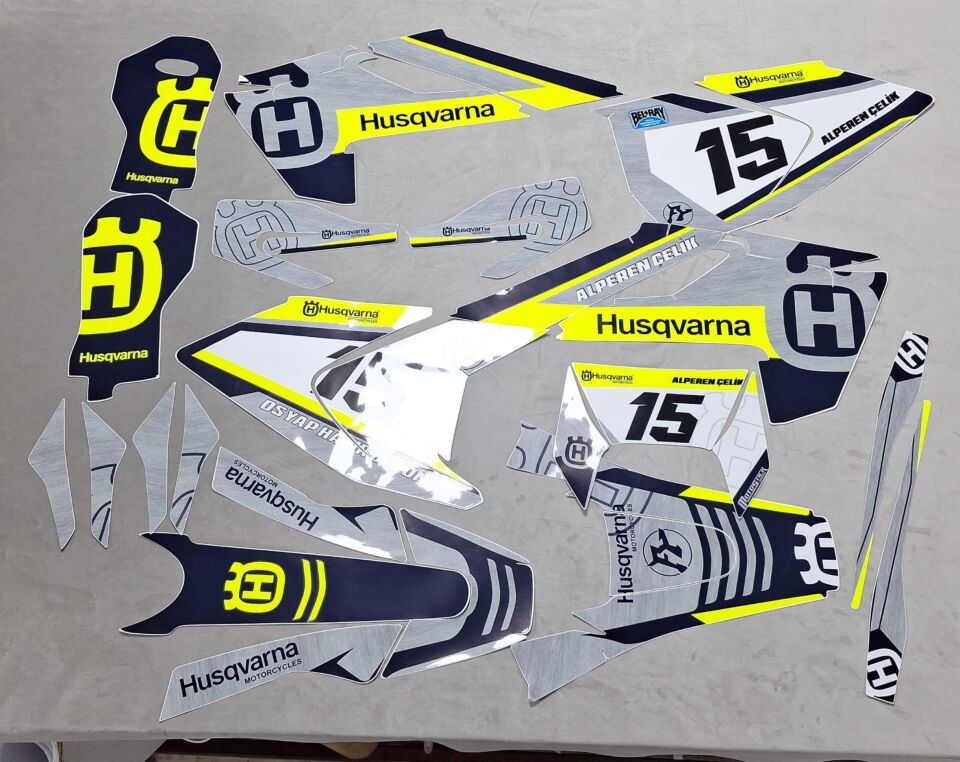 HUSQVARNA (2017–2019) Uyumlu Sticker Seti