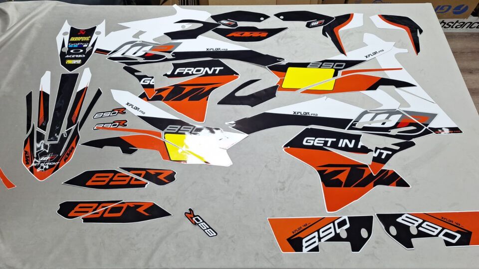 KTM 890 ADV-R (2019–2022) Uyumlu Sticker Seti – Outlet