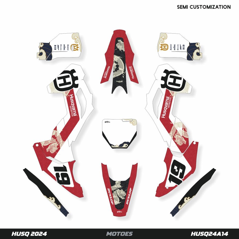 Husqvarna Modelleri için Grafik Kiti - Imperial Flame TE-FE 2013-2016 - Standart Mat