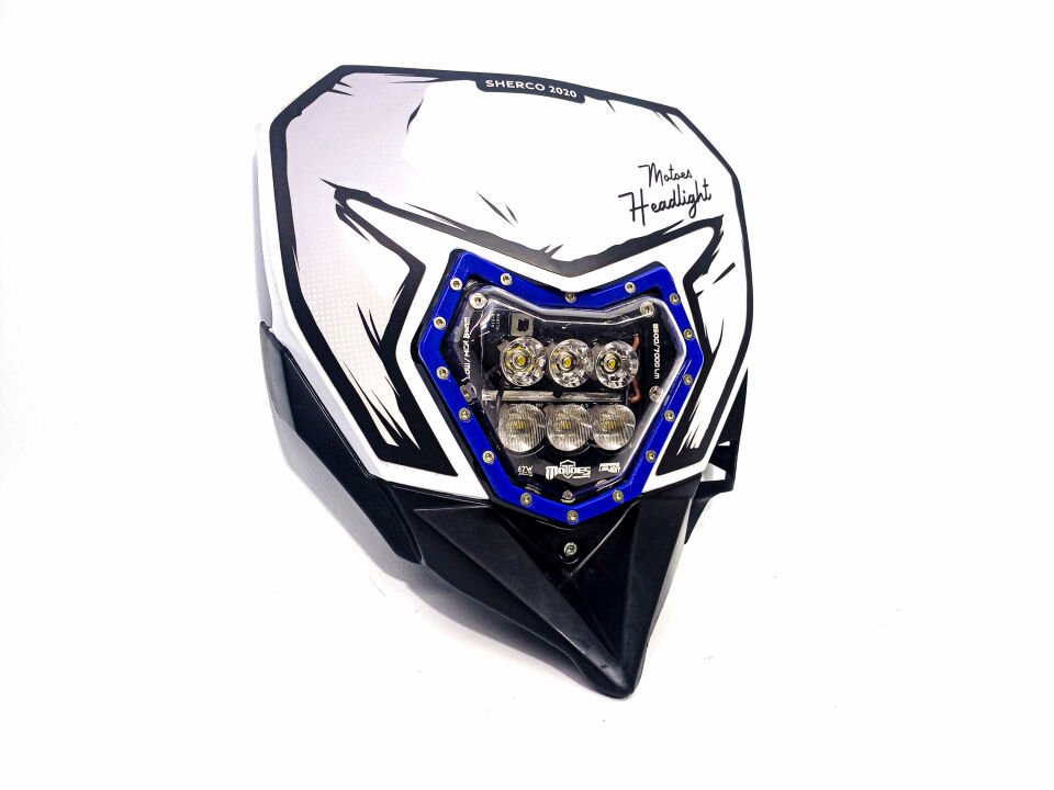 Motoes SHERCO 2012-2025 Yüksek Güçlü Led Far #0000ff:Blue