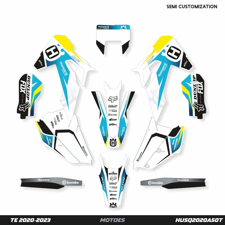 Husqvarna Modelleri için Grafik Kiti 701 SM 2016-2023 - Standart Mat - Seçenek 1