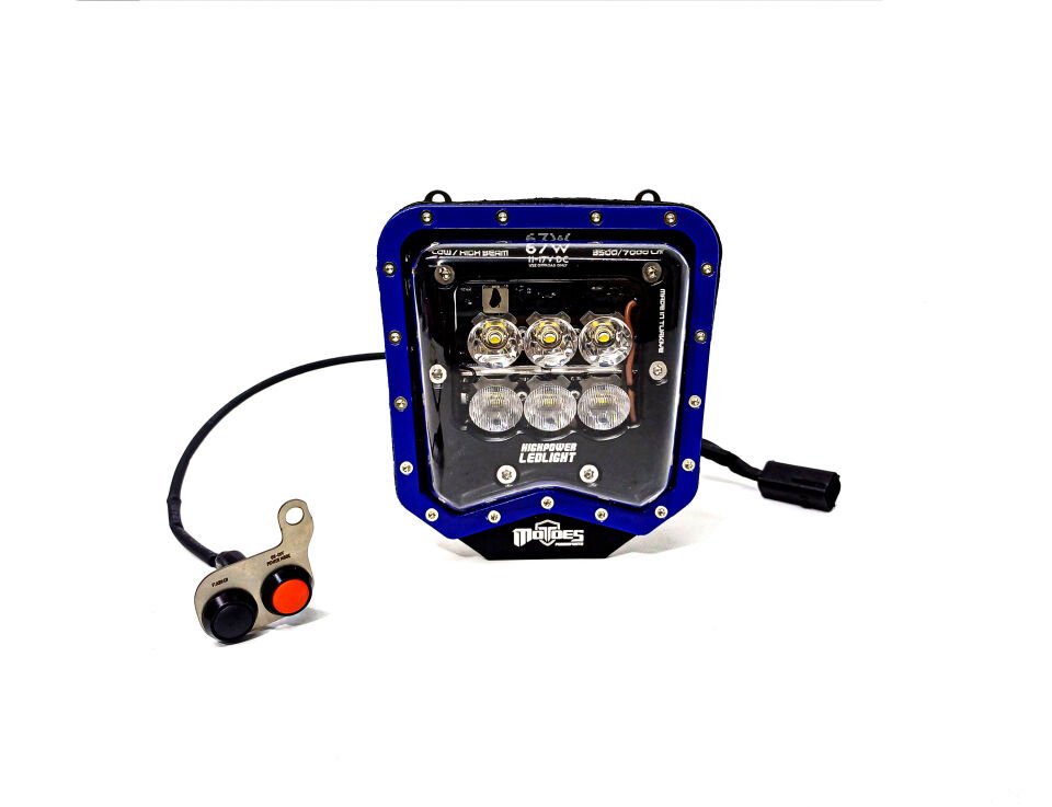 Motoes Husqvarna 701 2016-2026 Yüksek Güçlü Led Far #000000:Black